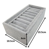 Velvet Jewelry Ring Display Box Tray Holder Storage Box