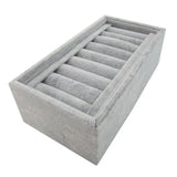 Velvet Jewelry Ring Display Box Tray Holder Storage Box