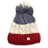 3 Colors Winter Snap Knitted Hat for 18mm GingerSnaps Jewelry