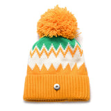 3 Colors Winter Snap Knitted Hat for 18mm GingerSnaps Jewelry