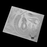 3-D Feather Shape Epoxy Resin UV Glue Silicone Mold DIY Art Pendant Jewelry