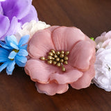 Artificial Flower Wreath Headband Wedding Floral Crown Hair Band