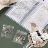 3 Grids Jewelry Storage Book Earring Organizer Bag