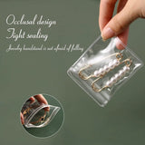 Transparent Earring Organizer Bag Zipper Case with 30 PVC Storage Bag