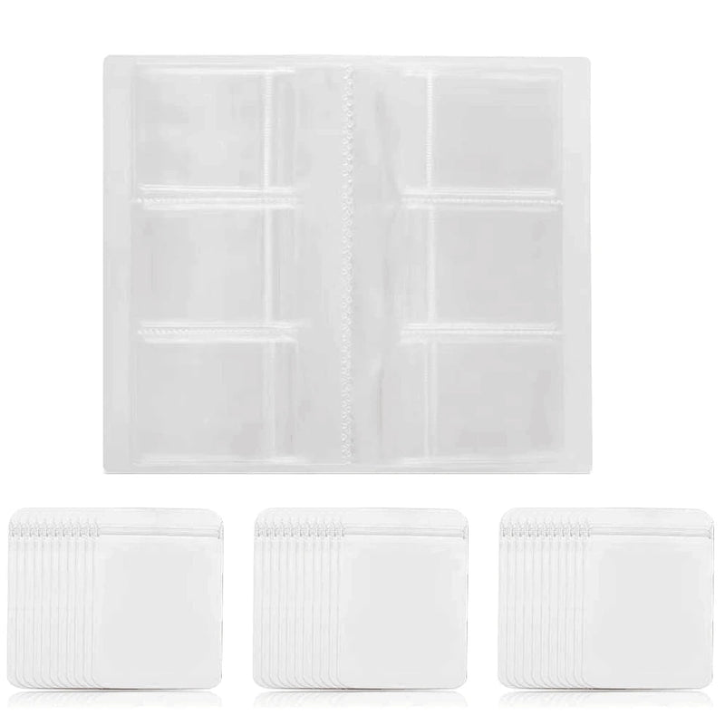 Transparent Earring Organizer Bag Zipper Case with 30 PVC Storage Bag