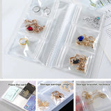 Transparent Jewelry Storage Earring Organizer Bag with Zipper