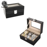 3 Grids Watch Organizer Display Box with Soft Leather Pillows