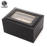 3 Grids Watch Organizer Display Box with Soft Leather Pillows