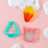 3 IN 1 Cartoon DIY KeyChain Resin Mold Hanging Decoration Pendant Epoxy Silicone