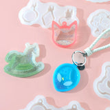 3 IN 1 Cartoon DIY KeyChain Resin Mold Hanging Decoration Pendant Epoxy Silicone