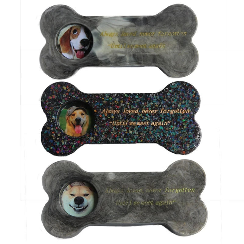 Dog Memorial Stone Resin Mold with Photo Frame