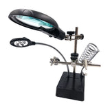 3-In-1 Welding Magnifying Glass LED Lamp Stand