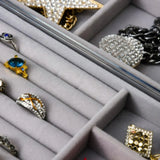 3 Layer Jewelry Box Organizer Storage Box Large Capacity Drawer Jewelry Case