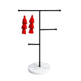 3 Layer Necklace Rack Organizer Standing Holder Display