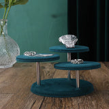 3 Layer Round Jewelry Display Stand - Bracelet Chain Watch Holder Rack