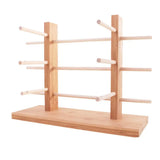 Wood Sunglasses Glass Rack Display Stand Organizer