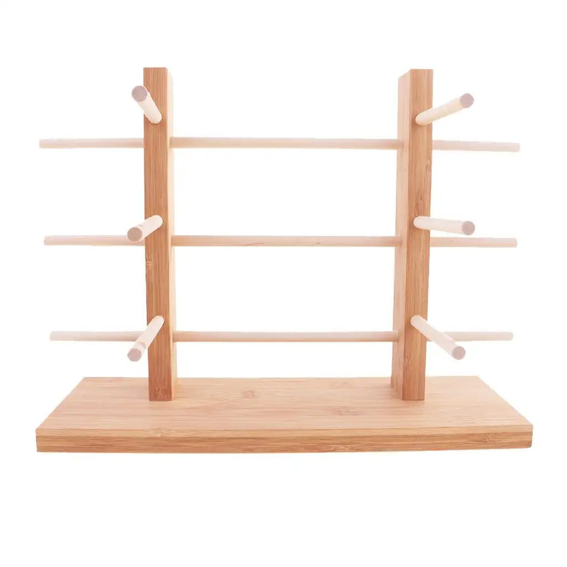Wood Sunglasses Glass Rack Display Stand Organizer