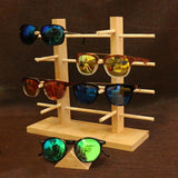 Wood Sunglasses Glass Rack Display Stand Organizer