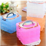 3-Layer Pearl Storage Box Jewelry Bead Organizer Case