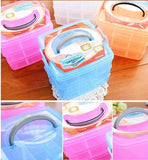 3-Layer Pearl Storage Box Jewelry Bead Organizer Case
