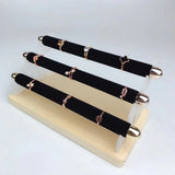 Acrylic Suede Ring Storage Display Rack Jewelry Organizer
