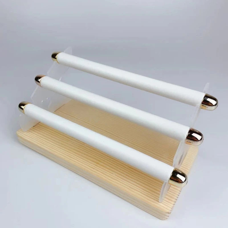 Acrylic Suede Ring Storage Display Rack Jewelry Organizer