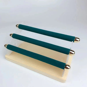 Acrylic Suede Ring Storage Display Rack Jewelry Organizer
