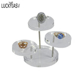 Clear Acrylic Jewelry Display Stand Necklace Earring Rack Counter Display