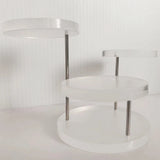 Acrylic Stainless Steel Jewelry Display Stand