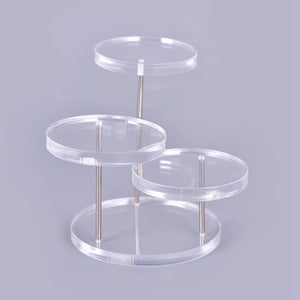Acrylic Stainless Steel Jewelry Display Stand