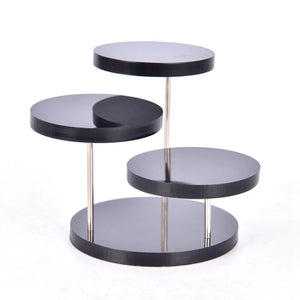 3-Layer Acrylic & Stainless Steel Jewelry Stand, Earring Bracelet Necklace Shelf