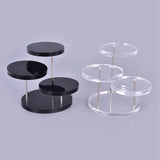 3-Layer Acrylic Stainless Steel Jewlery Display Stand