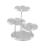 3-Layer Acrylic & Stainless Steel Jewelry Stand, Earring Bracelet Necklace Shelf
