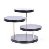 3-Layer Acrylic & Stainless Steel Jewelry Stand, Earring Bracelet Necklace Shelf