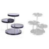 3-Layer Acrylic Stainless Steel Jewelry Display Stand