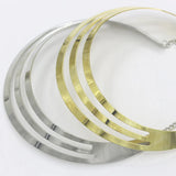 3-Layer Silver Plated Golden Punk Necklace for Women