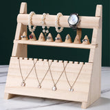 Wood Jewelry Holder 3-Layer Bracelet Stand Organizer