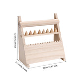 Wood Jewelry Holder 3-Layer Bracelet Stand Organizer