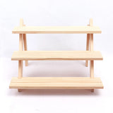 3-Layer Wood Jewelry Holder Rings Necklace Stand Organizer