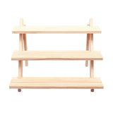 3-Layer Wood Jewelry Holder Rings Necklace Stand Organizer