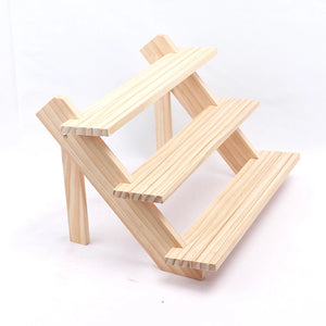 3-Layer Wood Jewelry Holder Stand Dresser Organizer