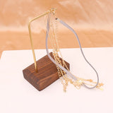 3-Layer Necklace Set Sun Star Pendant Round Bead Chain Choker for Women