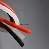 3m 6mm Solid Silicone Rubber Seal Strip Round Oring Line Cord