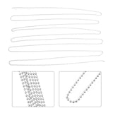 3 Meter Beaded Necklace Chain Extender Zipadee Zip Metal Ball Chain Jewelry