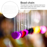 3 Meter Beaded Necklace Chain Extender Zipadee Zip Metal Ball Chain Jewelry