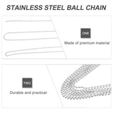 3 Meter Beaded Necklace Chain Extender Zipadee Zip Metal Ball Chain Jewelry