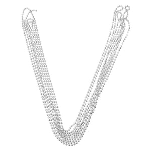 3 Meter Beaded Necklace Chain Extender Zipadee Zip Metal Ball Chain Jewelry
