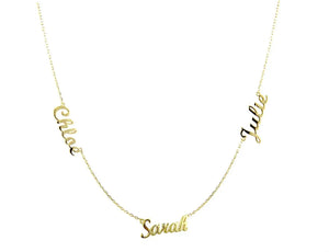 Personalized Cursive Name Necklace Choker for Women
