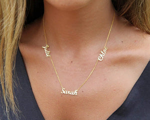 Personalized Cursive Name Necklace Choker for Women
