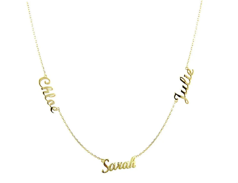Personalized Cursive Name Necklace Choker for Women